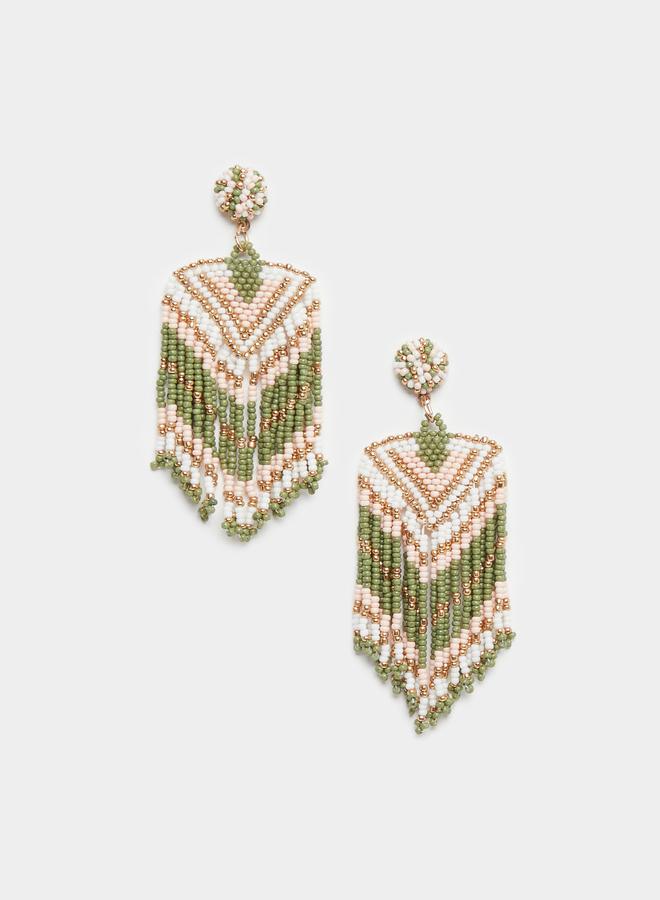 ستايلي أقراط متدلية مطرزة بشرابات - Image 1